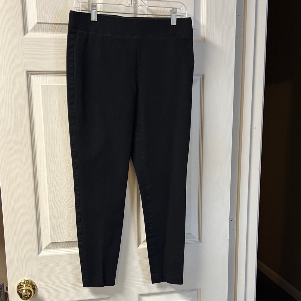 Talbots Black Skinny Fit Pull On Pants Size 8